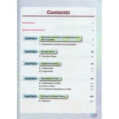 Buku Teks Tingkatan 4 Mathematics (DLP/English)
